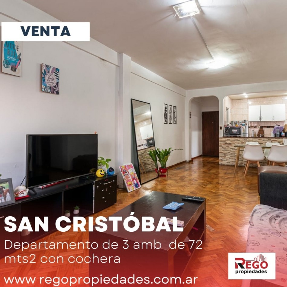 VENTA DEPARTAMENTO 3 AMB- PISO 10 C/COCHERA