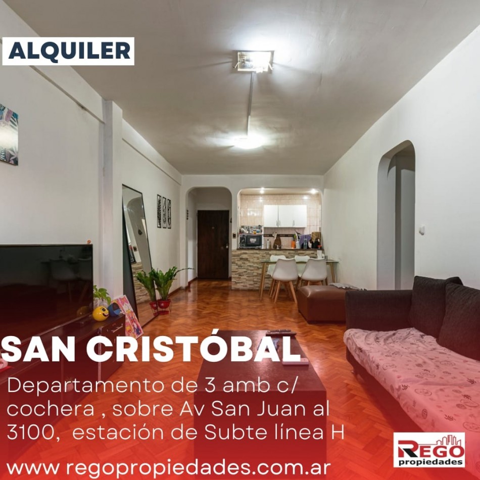 ALQUILER DEPARTAMENTO 3 AMB- PISO 10 C/COCHERA