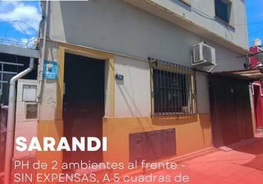 ALQUILER: PH DE 2 AMBIENTES AL FRENTE-SIN EXPENSAS